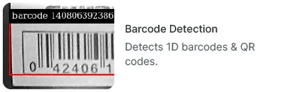 Lumeo Barcode detection AI model